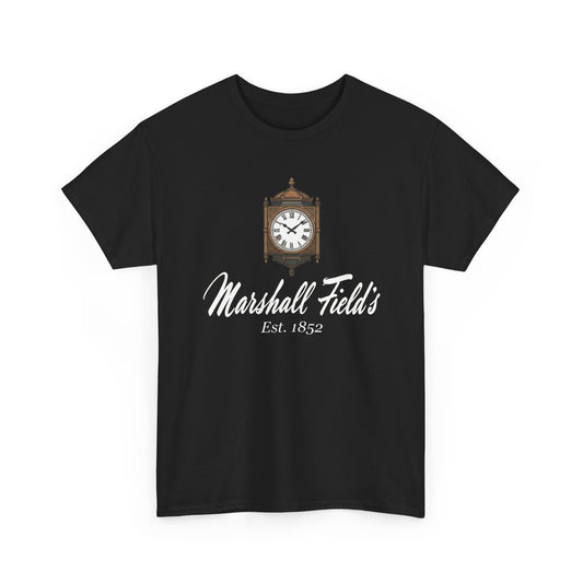 Marshall Field's T-Shirt, Vintage Chicago Tee, The Great Clock State Street, Historic Department Store Gift, Est 1852 Graphic Shirt