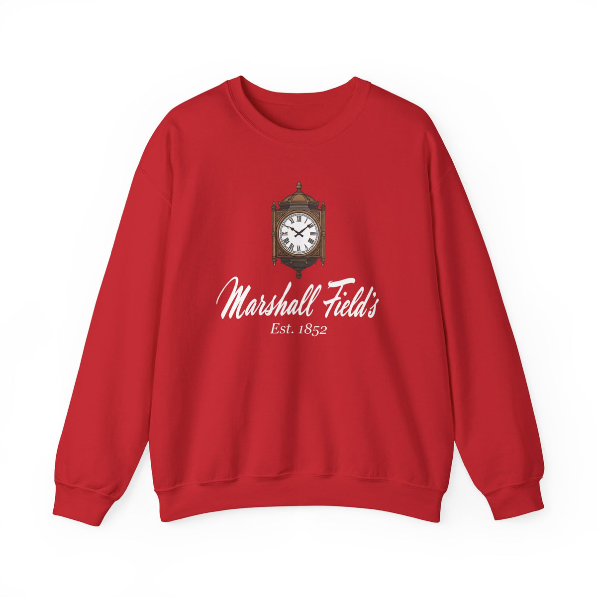 Marshall Field's Sweatshirt, Vintage Style Chicago Crewneck, The Great Clock State Street, Historic Department Store Gift, Est 1852 Sweater