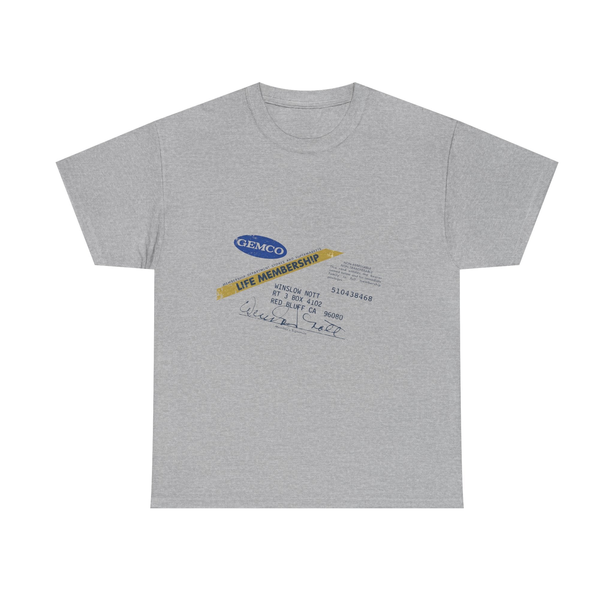 Gemco Membership T-Shirt | Vintage California Store Tee | Defunct Department Store | Lifetime Member Shirt | West Coast 70s Nostalgia Gift