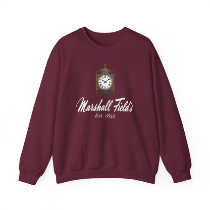 Marshall Field's Sweatshirt, Vintage Style Chicago Crewneck, The Great Clock State Street, Historic Department Store Gift, Est 1852 Sweater