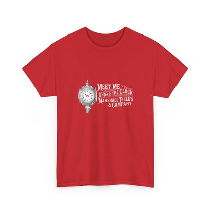 Marshall Field's Under the Clock T-Shirt | Vintage Chicago Nostalgia Tee | Meet Me Under The Clock Shirt | State Street Heritage Gift
