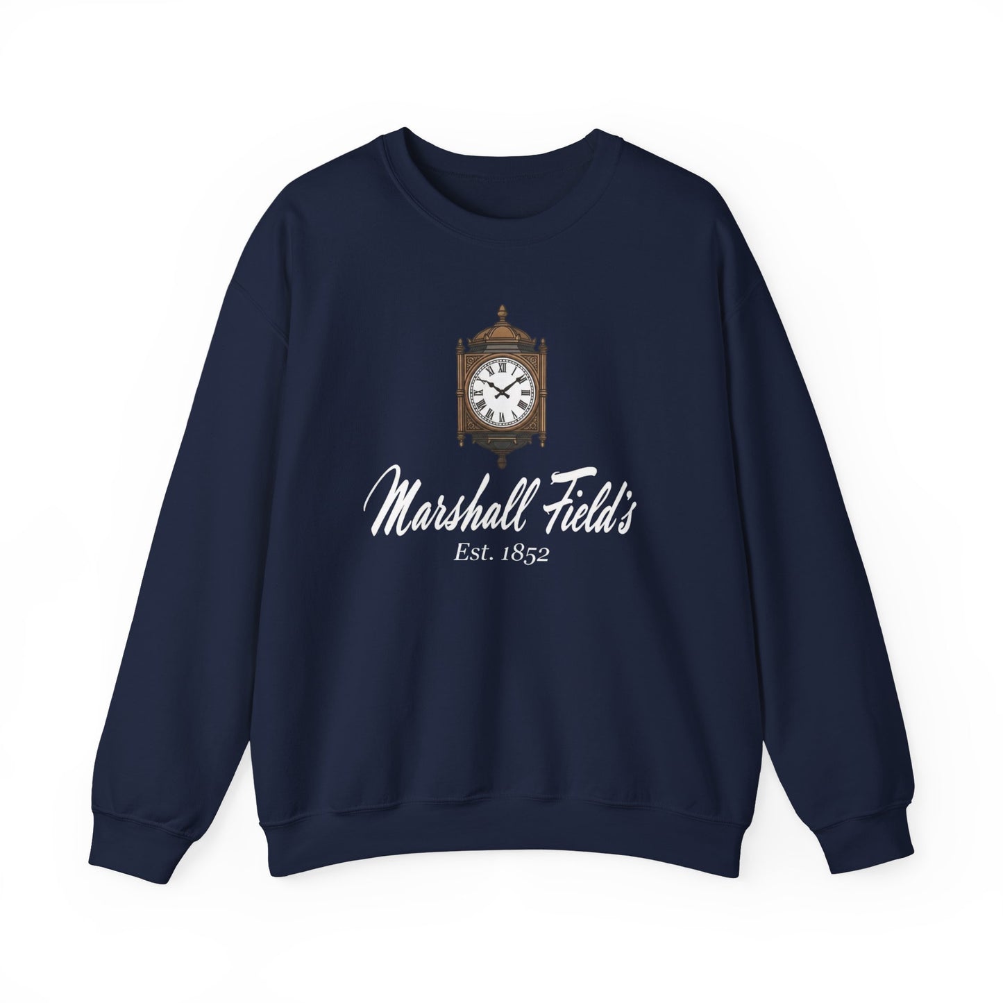 Marshall Field's Sweatshirt, Vintage Style Chicago Crewneck, The Great Clock State Street, Historic Department Store Gift, Est 1852 Sweater