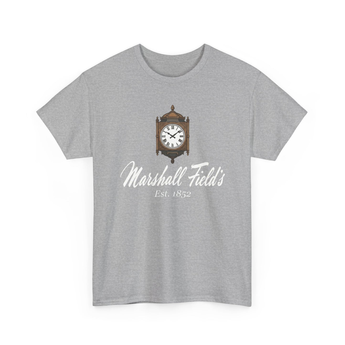 Marshall Field's T-Shirt, Vintage Chicago Tee, The Great Clock State Street, Historic Department Store Gift, Est 1852 Graphic Shirt