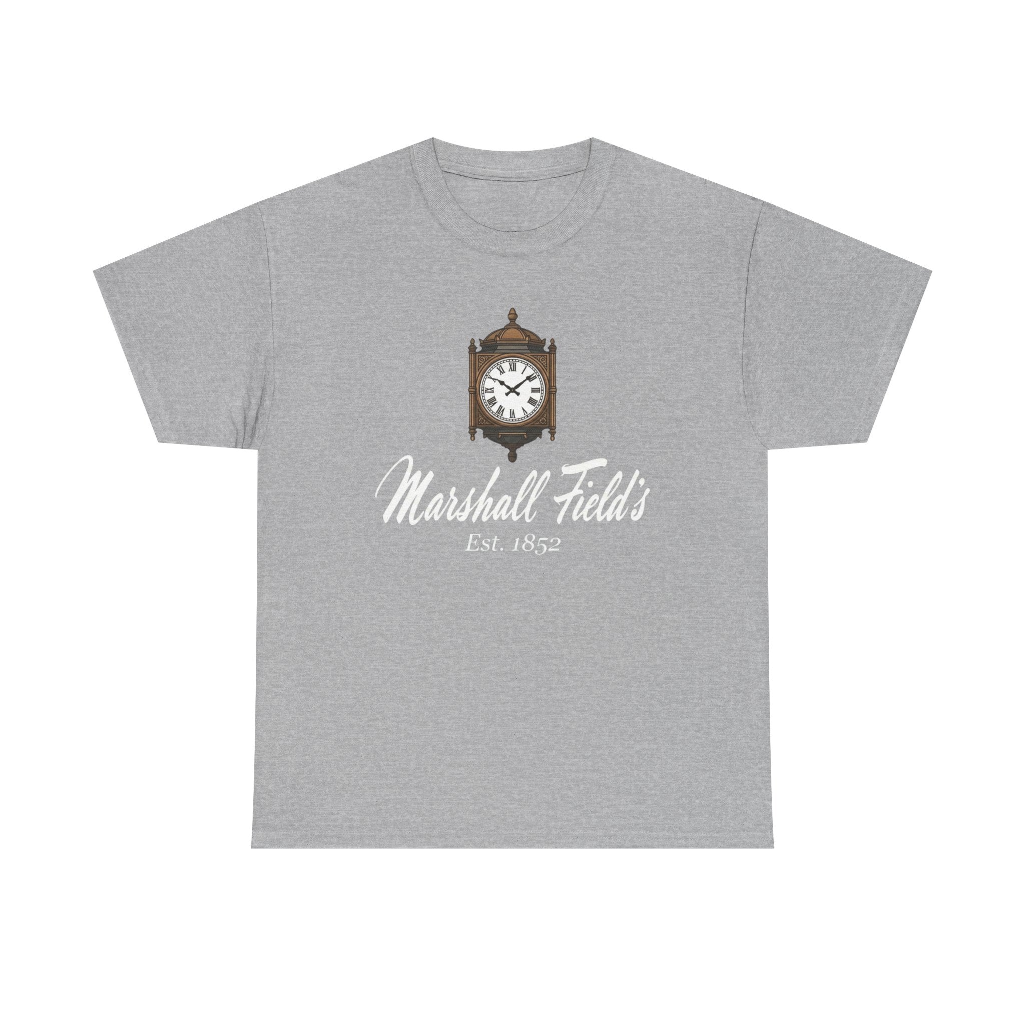 Marshall Field's T-Shirt, Vintage Chicago Tee, The Great Clock State Street, Historic Department Store Gift, Est 1852 Graphic Shirt