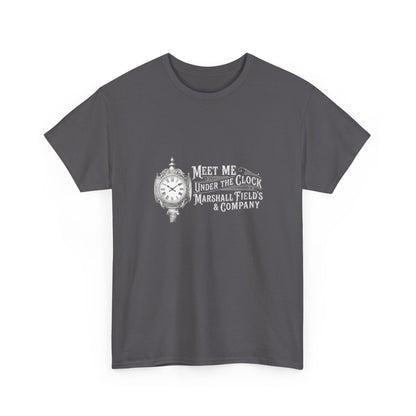 Marshall Field's Under the Clock T-Shirt | Vintage Chicago Nostalgia Tee | Meet Me Under The Clock Shirt | State Street Heritage Gift
