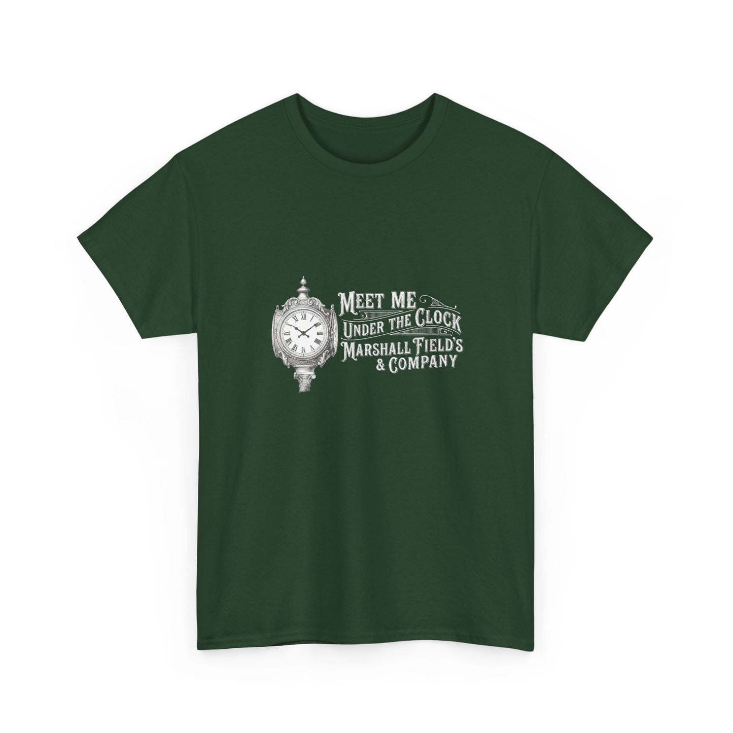 Marshall Field's Under the Clock T-Shirt | Vintage Chicago Nostalgia Tee | Meet Me Under The Clock Shirt | State Street Heritage Gift