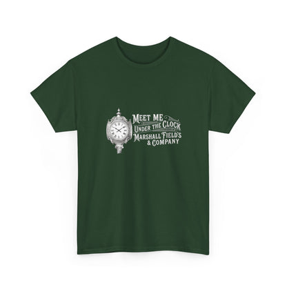 Marshall Field's Under the Clock T-Shirt | Vintage Chicago Nostalgia Tee | Meet Me Under The Clock Shirt | State Street Heritage Gift