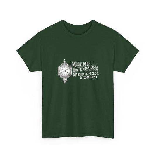 Marshall Field's Under the Clock T-Shirt | Vintage Chicago Nostalgia Tee | Meet Me Under The Clock Shirt | State Street Heritage Gift
