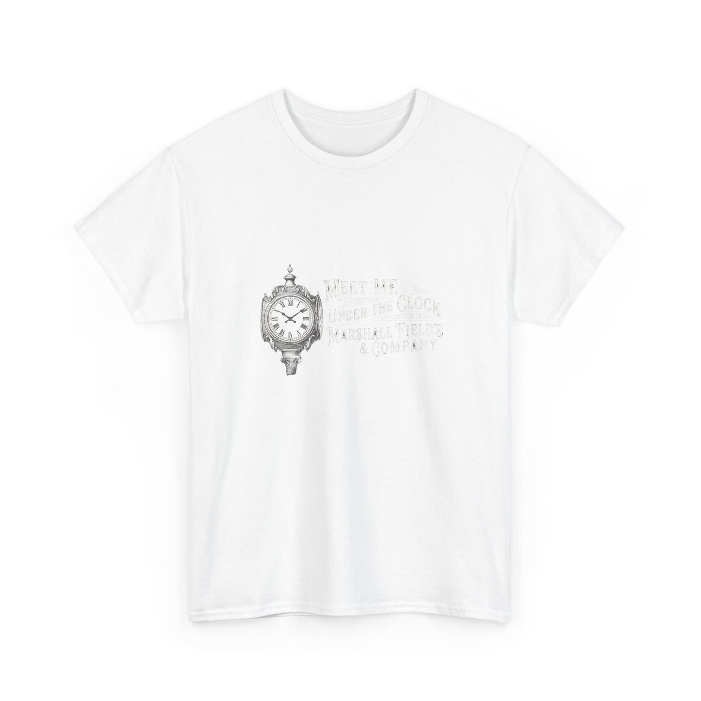 Marshall Field's Under the Clock T-Shirt | Vintage Chicago Nostalgia Tee | Meet Me Under The Clock Shirt | State Street Heritage Gift