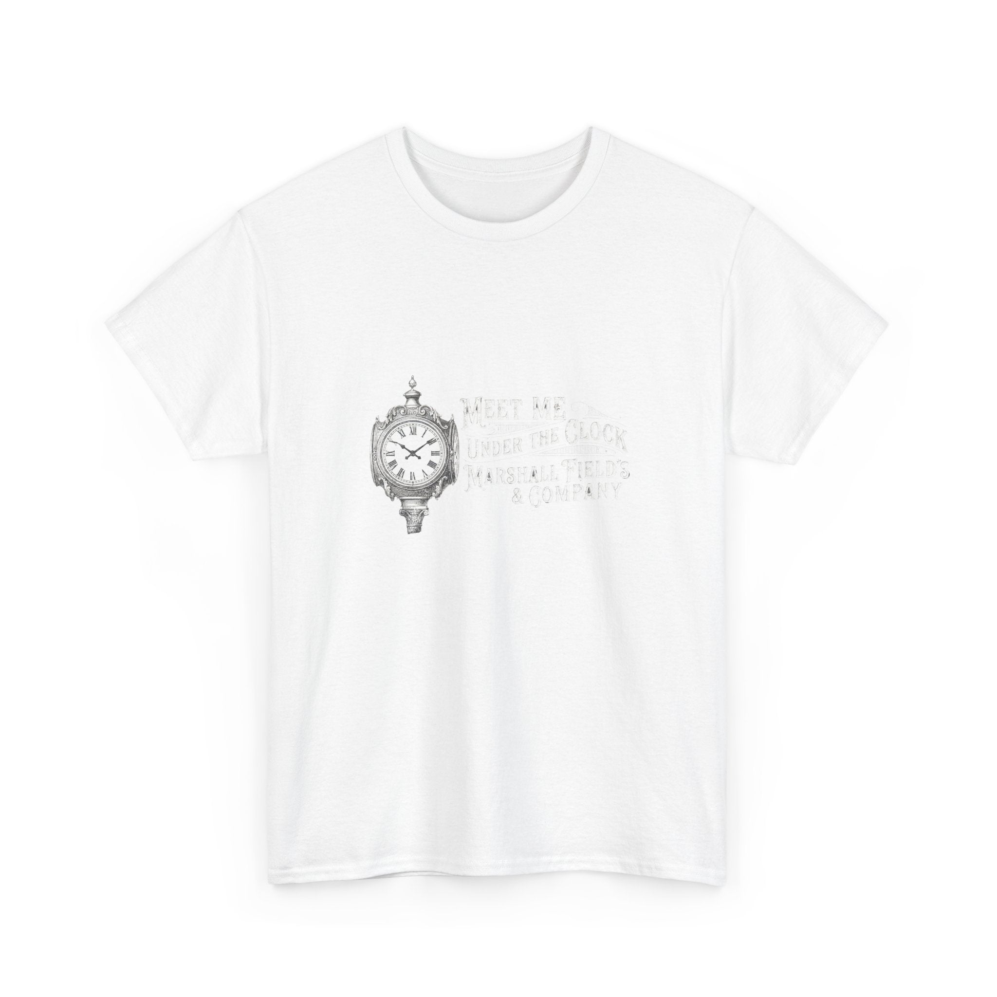 Marshall Field's Under the Clock T-Shirt | Vintage Chicago Nostalgia Tee | Meet Me Under The Clock Shirt | State Street Heritage Gift