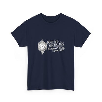 Marshall Field's Under the Clock T-Shirt | Vintage Chicago Nostalgia Tee | Meet Me Under The Clock Shirt | State Street Heritage Gift