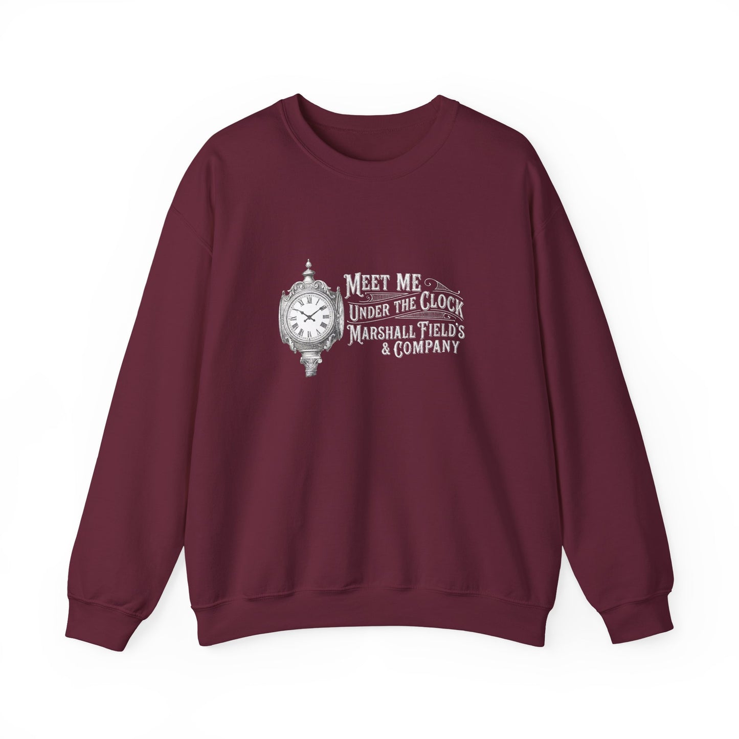 Marshall Field's Under the Clock Sweatshirt | Vintage Chicago Nostalgia Crewneck | Meet Me Under The Clock Shirt |  Classic Chicago