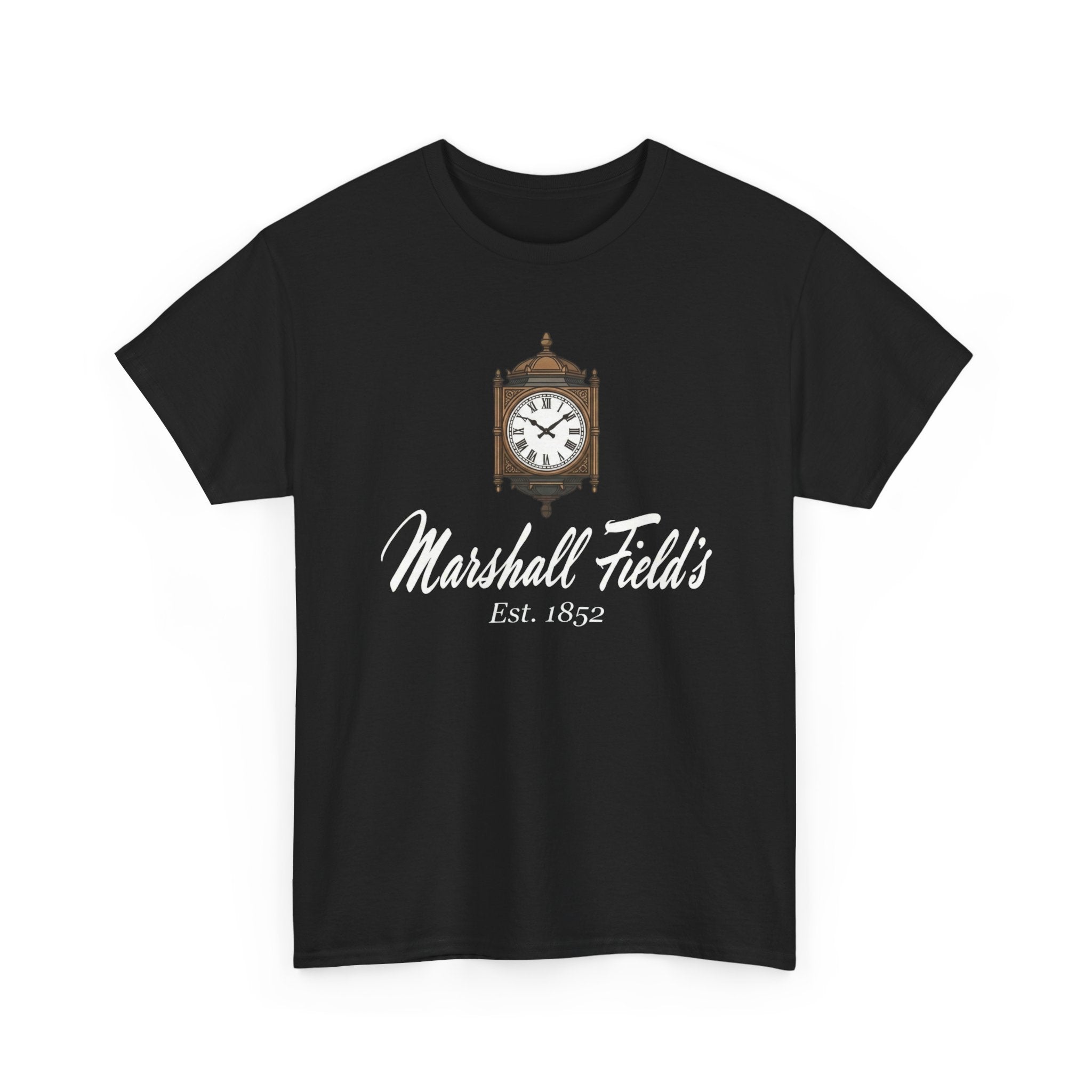 Marshall Field's T-Shirt, Vintage Chicago Tee, The Great Clock State Street, Historic Department Store Gift, Est 1852 Graphic Shirt