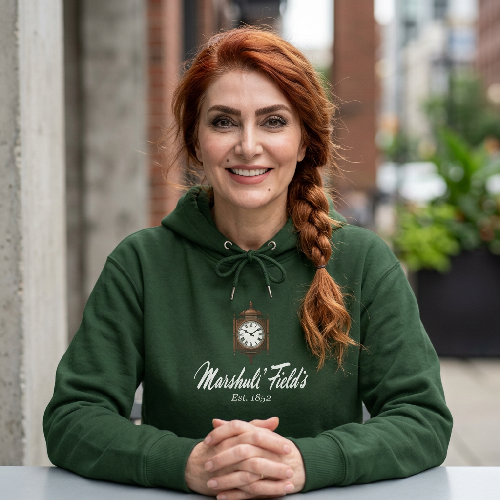 Marshall Field's Clock Hoodie | Retro Chicago Sweatshirt | Nostalgic Chicago Gift | Classic Department Store Apparel