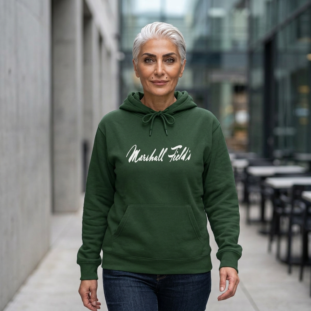 Marshall Fields Chicago Hoodie - Premium Softstyle Sweatshirt, Vintage Retro Department Store Pullover, Soft Chicago Souvenir, Quality Gift