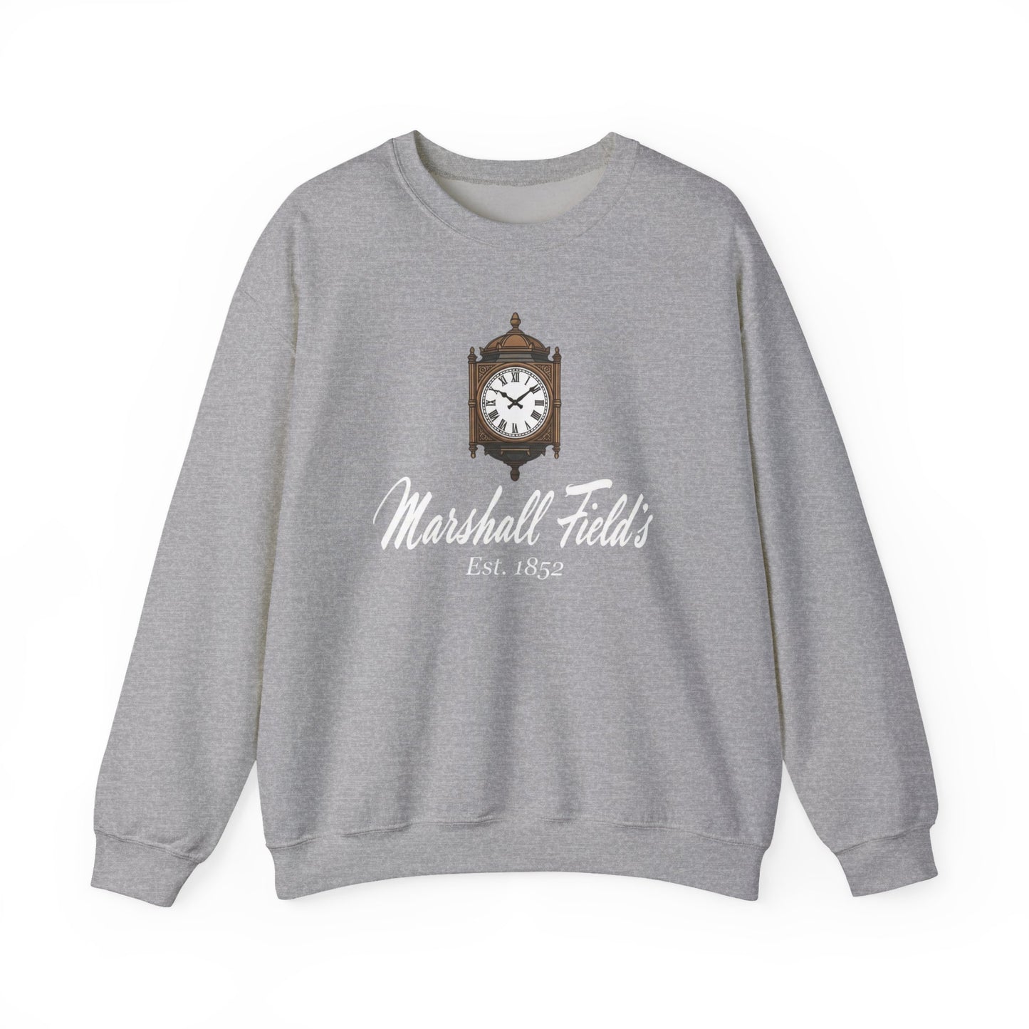 Marshall Field's Sweatshirt, Vintage Style Chicago Crewneck, The Great Clock State Street, Historic Department Store Gift, Est 1852 Sweater