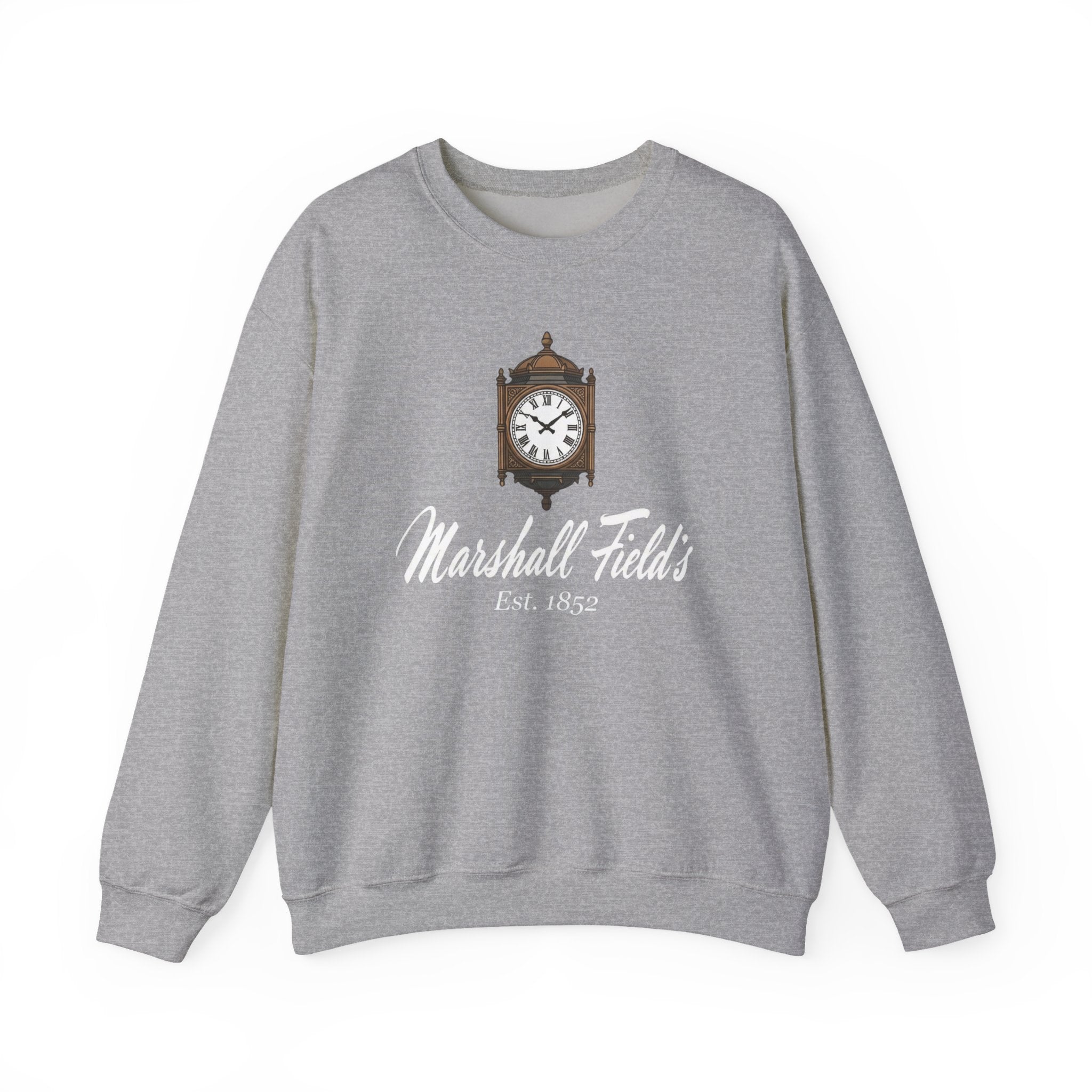 Marshall Field's Sweatshirt, Vintage Style Chicago Crewneck, The Great Clock State Street, Historic Department Store Gift, Est 1852 Sweater