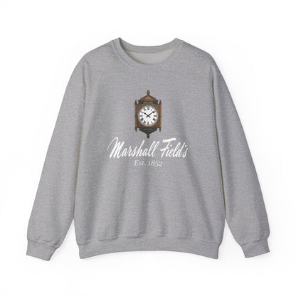 Marshall Field's Sweatshirt, Vintage Style Chicago Crewneck, The Great Clock State Street, Historic Department Store Gift, Est 1852 Sweater