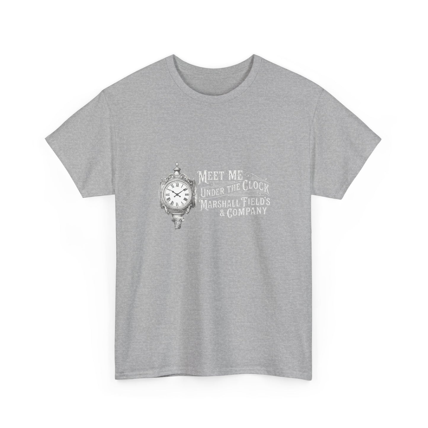 Marshall Field's Under the Clock T-Shirt | Vintage Chicago Nostalgia Tee | Meet Me Under The Clock Shirt | State Street Heritage Gift