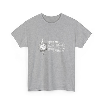 Marshall Field's Under the Clock T-Shirt | Vintage Chicago Nostalgia Tee | Meet Me Under The Clock Shirt | State Street Heritage Gift