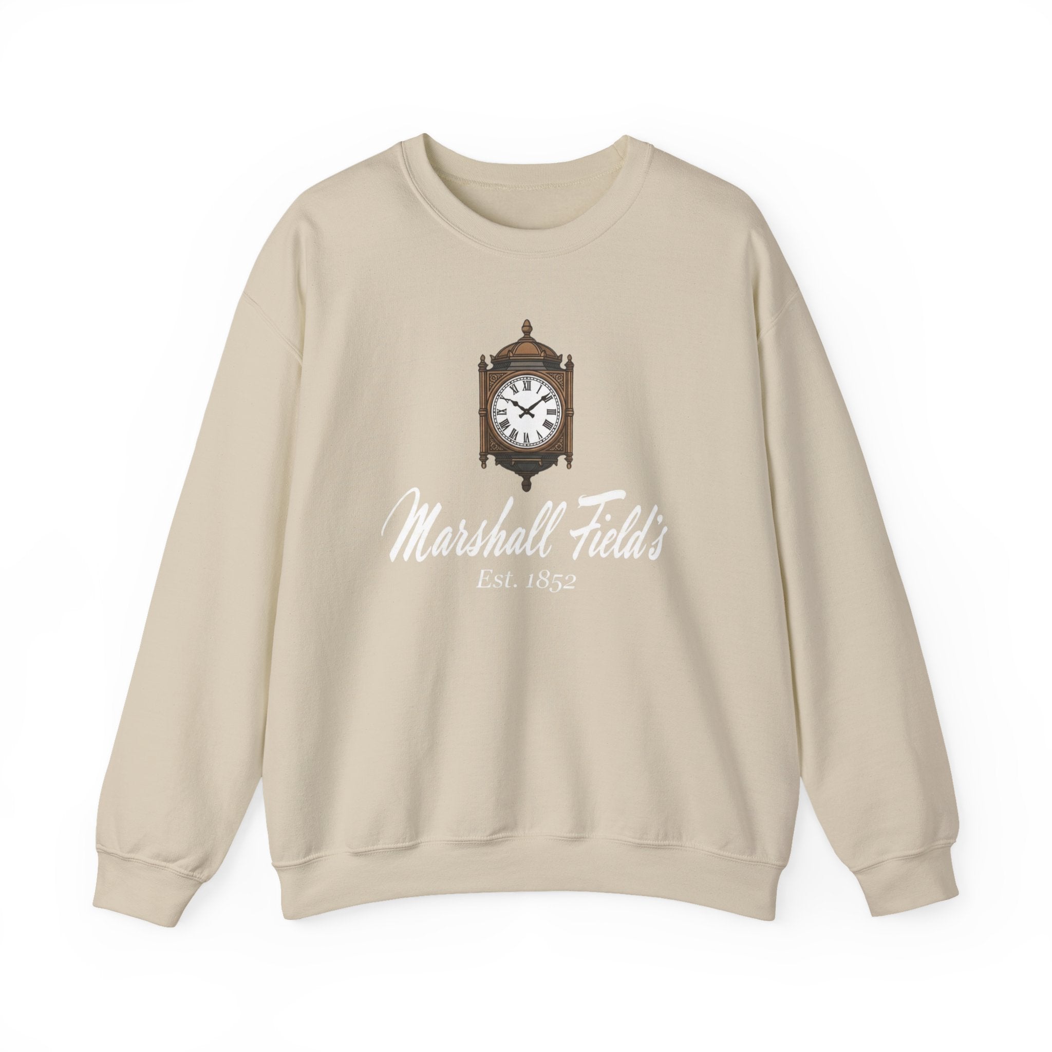 Marshall Field's Sweatshirt, Vintage Style Chicago Crewneck, The Great Clock State Street, Historic Department Store Gift, Est 1852 Sweater