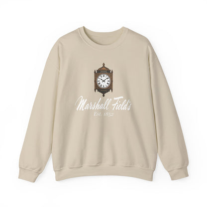 Marshall Field's Sweatshirt, Vintage Style Chicago Crewneck, The Great Clock State Street, Historic Department Store Gift, Est 1852 Sweater