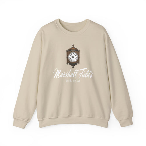Marshall Field's Sweatshirt, Vintage Style Chicago Crewneck, The Great Clock State Street, Historic Department Store Gift, Est 1852 Sweater