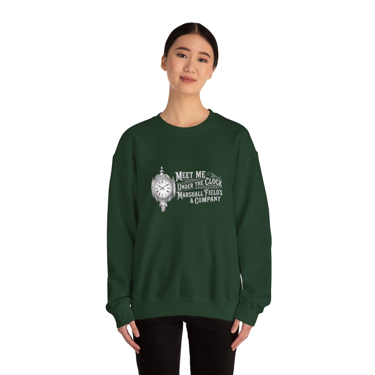 Marshall Field's Under the Clock Sweatshirt | Vintage Chicago Nostalgia Crewneck | Meet Me Under The Clock Shirt |  Classic Chicago