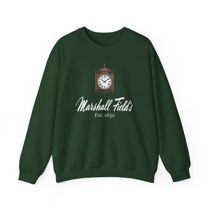 Marshall Field's Sweatshirt, Vintage Style Chicago Crewneck, The Great Clock State Street, Historic Department Store Gift, Est 1852 Sweater