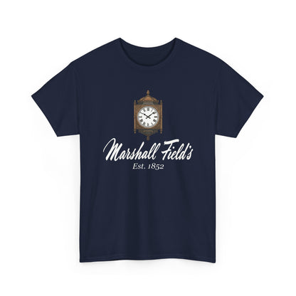 Marshall Field's T-Shirt, Vintage Chicago Tee, The Great Clock State Street, Historic Department Store Gift, Est 1852 Graphic Shirt