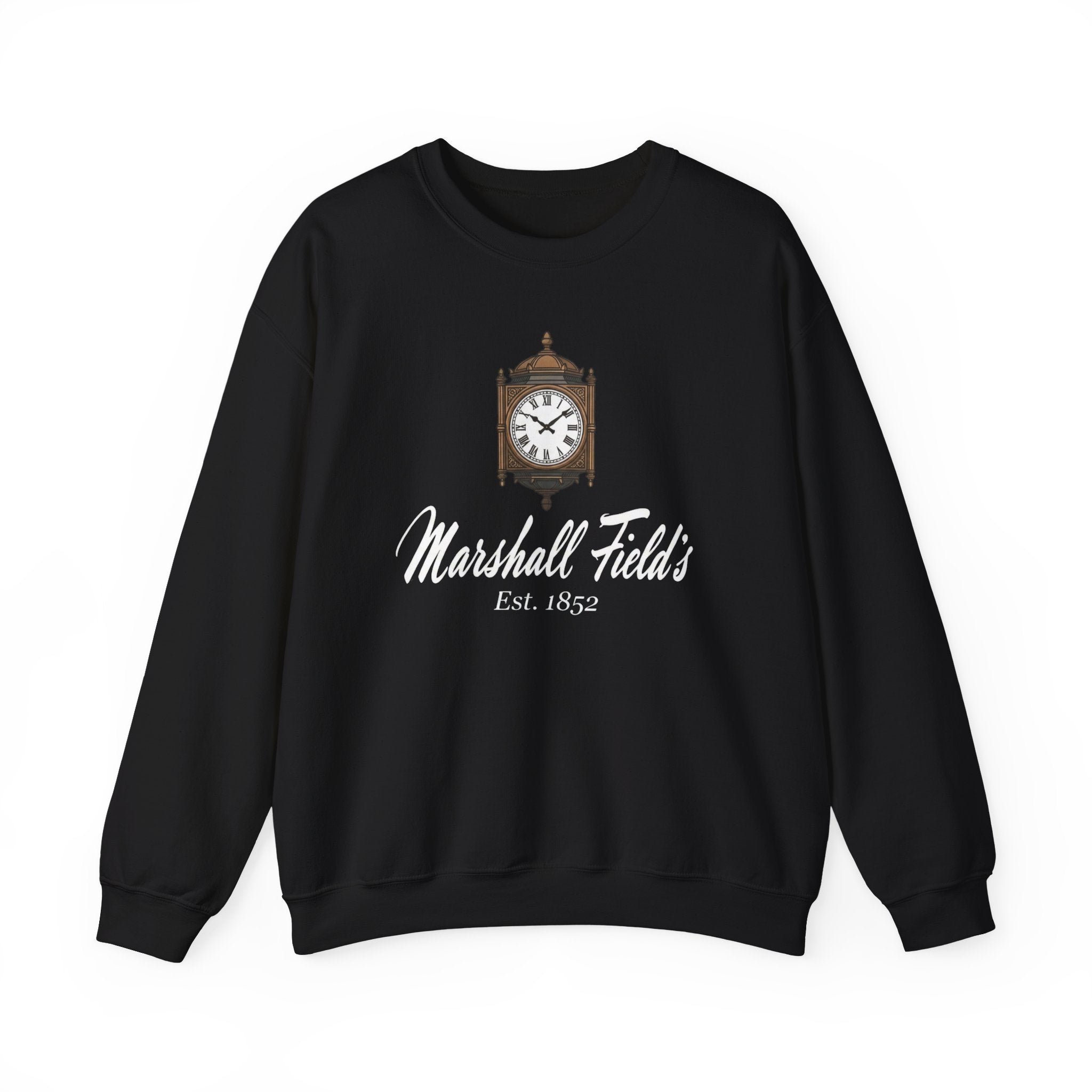 Marshall Field's Sweatshirt, Vintage Style Chicago Crewneck, The Great Clock State Street, Historic Department Store Gift, Est 1852 Sweater