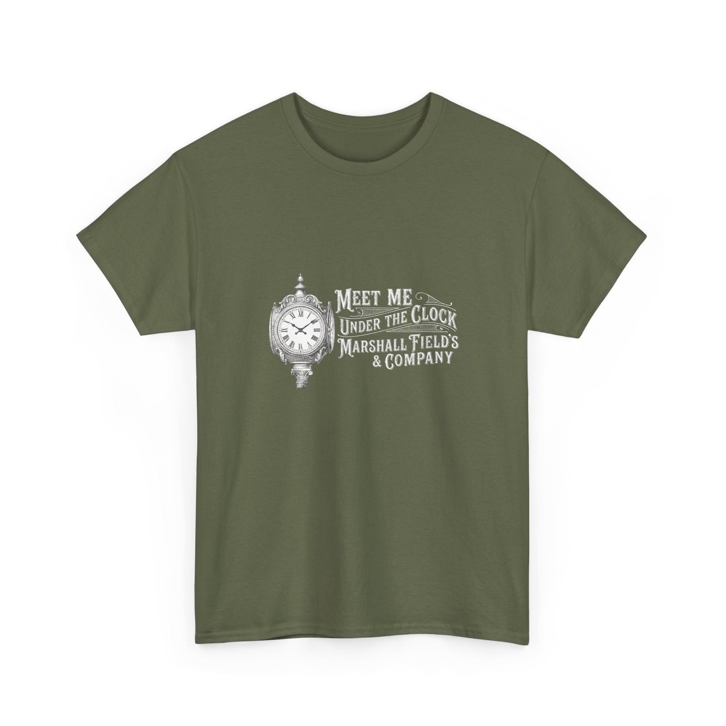 Marshall Field's Under the Clock T-Shirt | Vintage Chicago Nostalgia Tee | Meet Me Under The Clock Shirt | State Street Heritage Gift