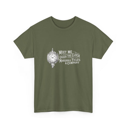 Marshall Field's Under the Clock T-Shirt | Vintage Chicago Nostalgia Tee | Meet Me Under The Clock Shirt | State Street Heritage Gift