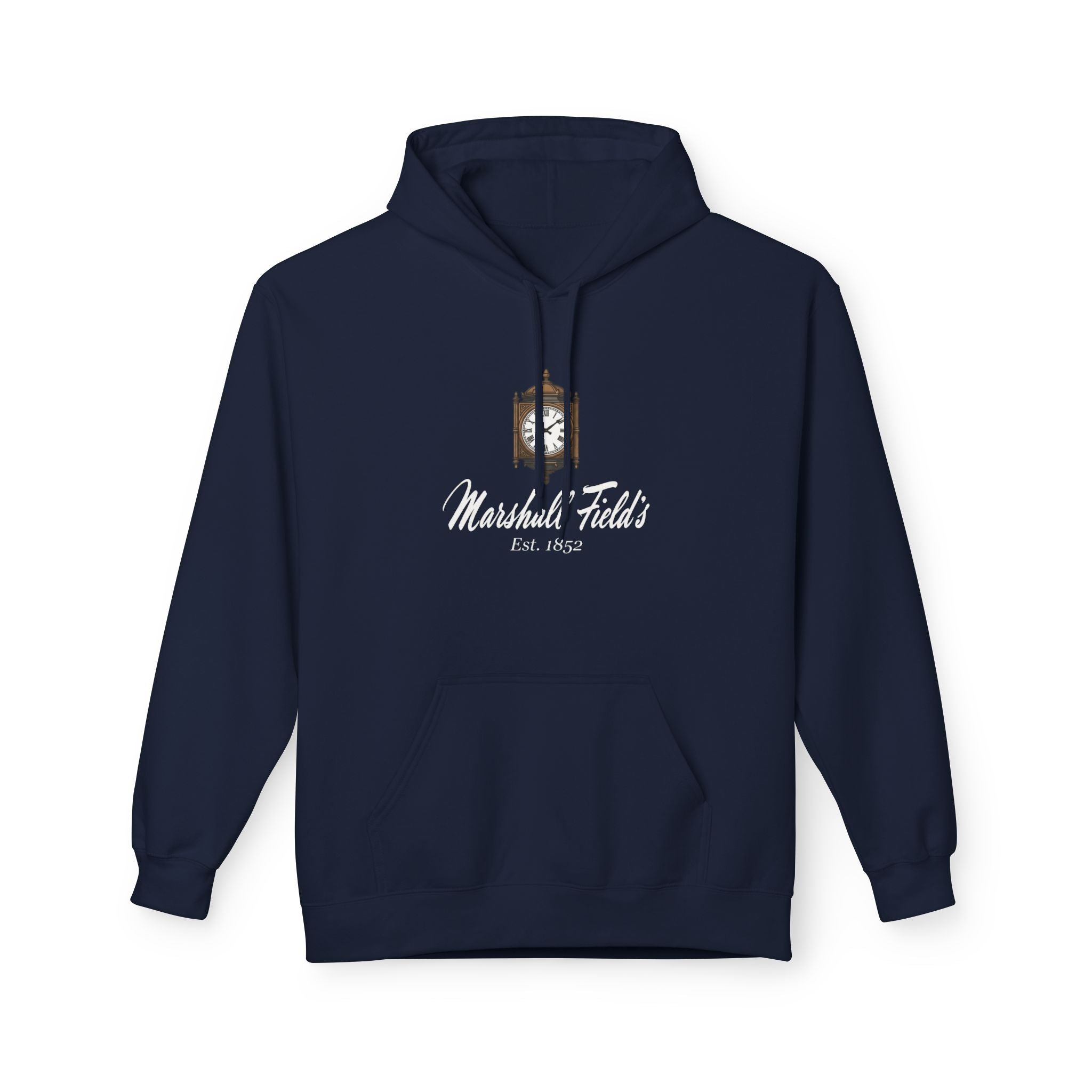 Marshall Field's Clock Hoodie | Retro Chicago Sweatshirt | Nostalgic Chicago Gift | Classic Department Store Apparel