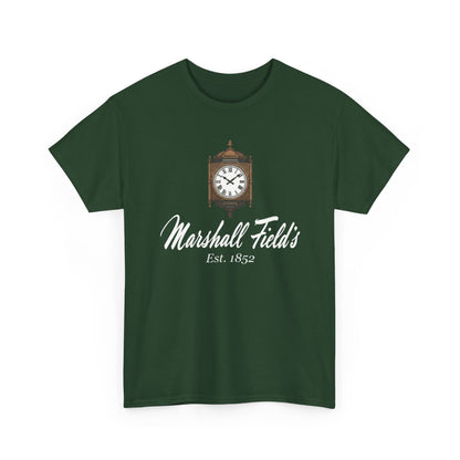 Marshall Field's T-Shirt, Vintage Chicago Tee, The Great Clock State Street, Historic Department Store Gift, Est 1852 Graphic Shirt