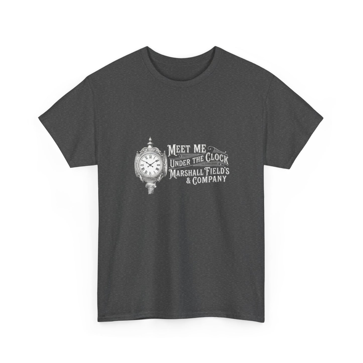 Marshall Field's Under the Clock T-Shirt | Vintage Chicago Nostalgia Tee | Meet Me Under The Clock Shirt | State Street Heritage Gift