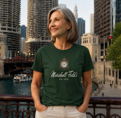 Marshall Fields Chicago T-Shirt - Vintage Style Graphic Tee, Retro Department Store Shirt, Classic Chicago Souvenir