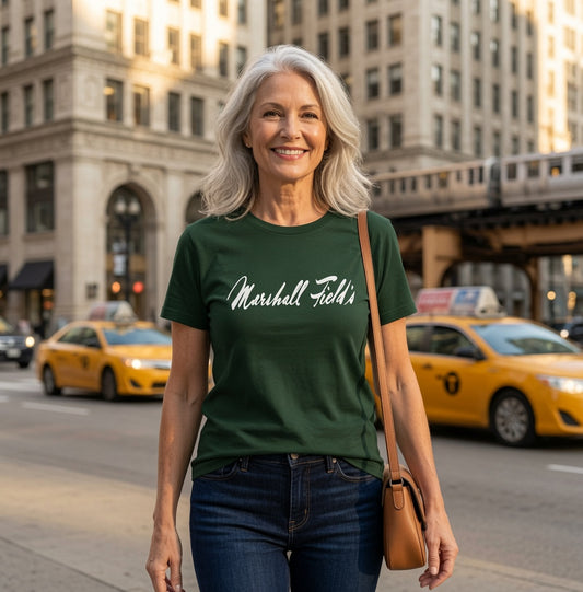 Marshall Fields Chicago T-Shirt - Vintage Style Graphic Tee, Retro Department Store Shirt, Classic Chicago Souvenir